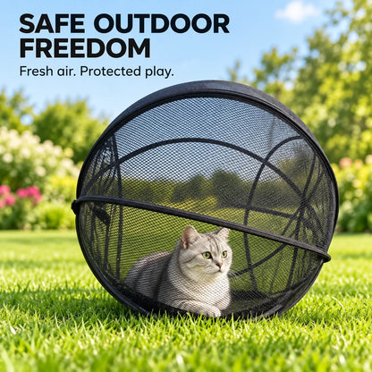 🐱 Pop‑Up Mesh Cat Playpen – Portable Indoor & Outdoor Enclosure