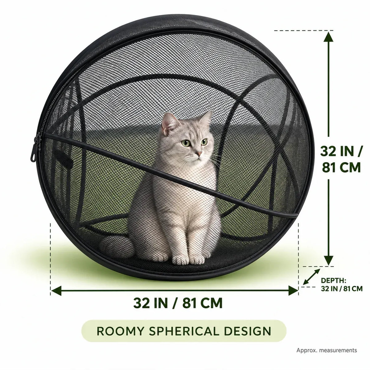 🐱 Pop‑Up Mesh Cat Playpen – Portable Indoor & Outdoor Enclosure