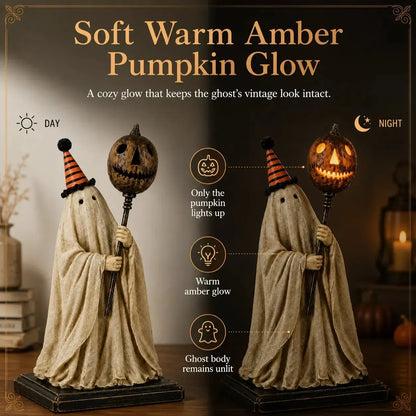 Lighted Vintage Ghost Figurine – A Little Ghost with a Story to Tell 🎃🕯️