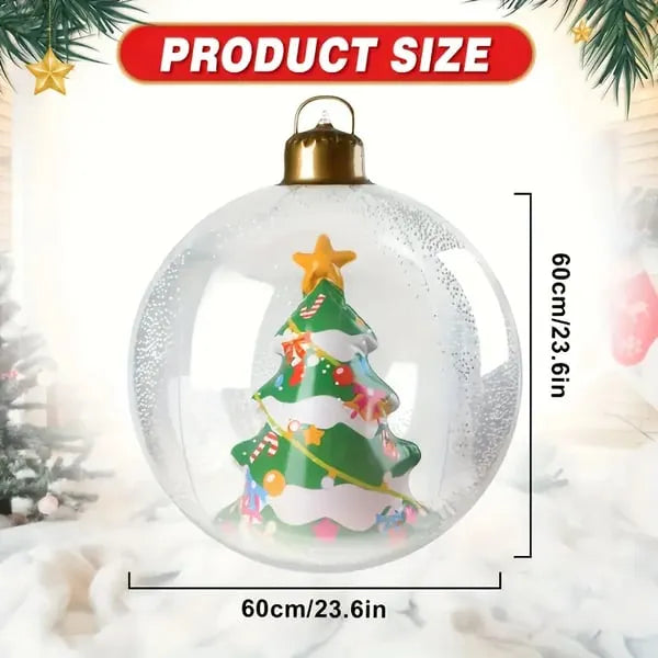🎄 Glowing Christmas Ball – Outdoor Decoration With LED Lights