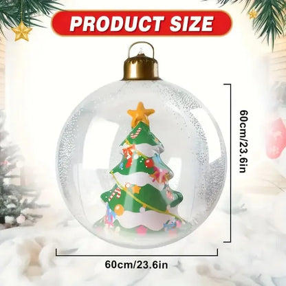🎄 Glowing Christmas Ball – Outdoor Decoration With LED Lights