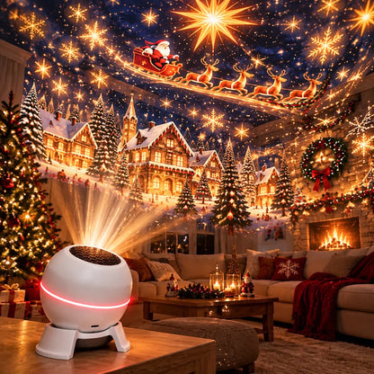 🎄 Magical Christmas Projection Night Light – Transform Any Room Into A Holiday Wonderland