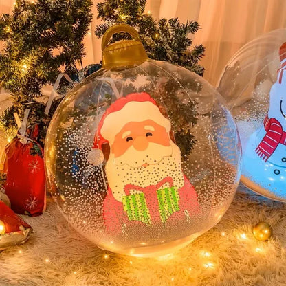 🎄 Glowing Christmas Ball – Outdoor Decoration With LED Lights