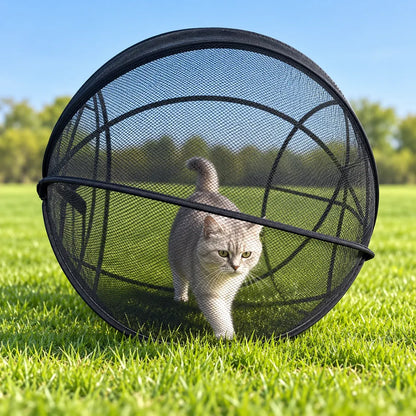 🐱 Pop‑Up Mesh Cat Playpen – Portable Indoor & Outdoor Enclosure