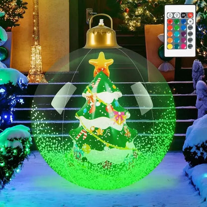 🎄 Glowing Christmas Ball – Outdoor Decoration With LED Lights