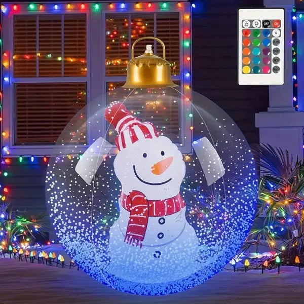 🎄 Glowing Christmas Ball – Outdoor Decoration With LED Lights